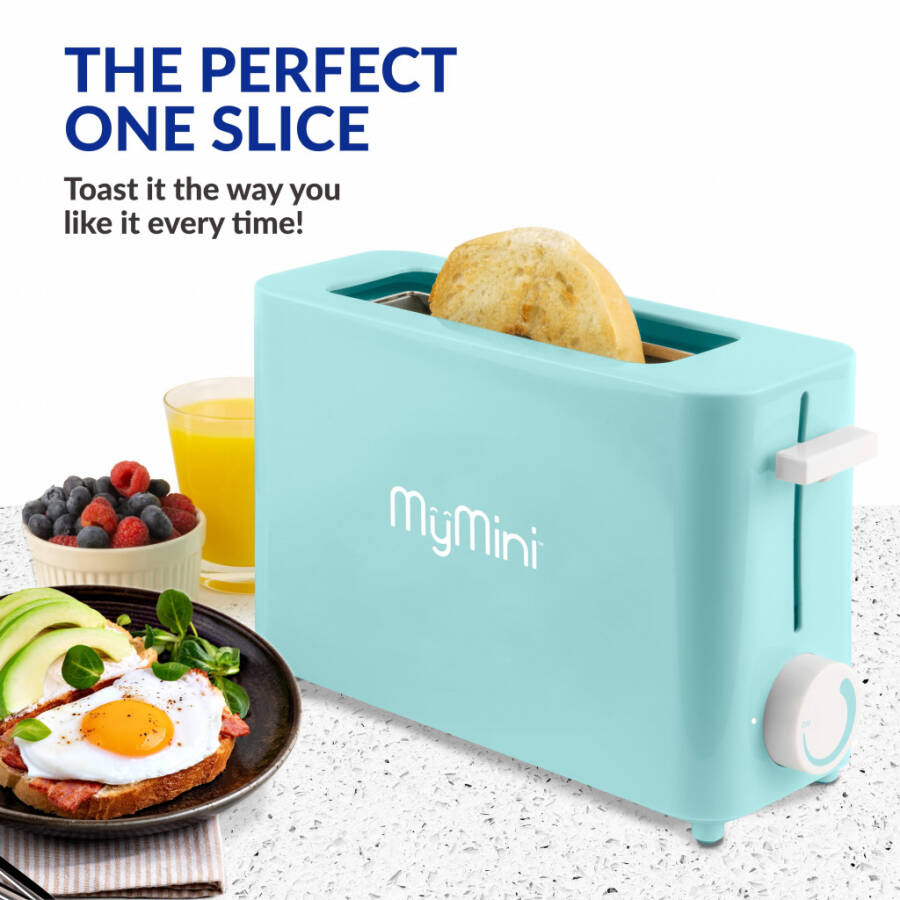 MyMini Single Slice Toaster, Aqua- - 2