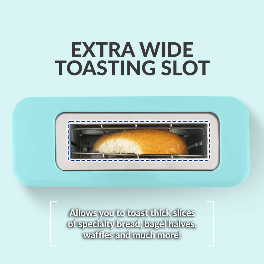 MyMini Single Slice Toaster, Aqua- - 3