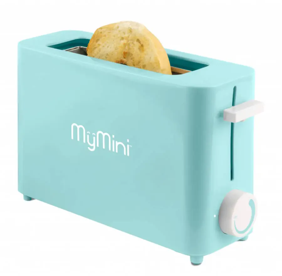 MyMini Single Slice Toaster, Aqua - 1