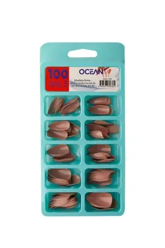 128 - 100'lü Kutulu Badem Protez Takma Tırnak-128 - OCEAN (1)
