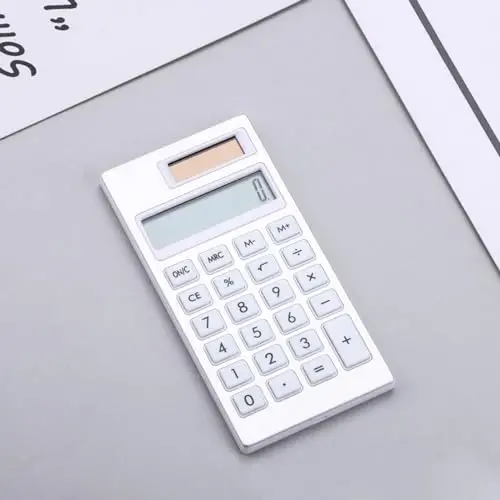 12Bit Masa Hesap Makinesi Öğrenci Hesap Makineleri İnce Taşıması ve Ofis ve Okul için Kullanımı Kolay Okul Hesap Makineleri - 3