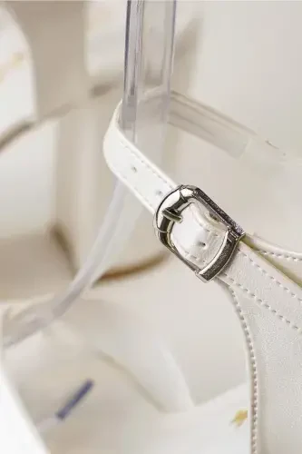 12cm Mother-of-Pearl Leather, Off-White Leather, Bridal Shoes, Comfort Focused - 6