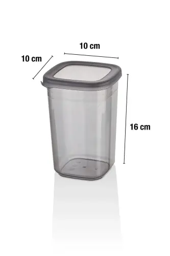 12'li Etiketli Ve Sızdırmaz Kapaklı Erzak Saklama Seti - 1200ml - 20 Adet Etiket Hediyeli - Anstrasit - 4