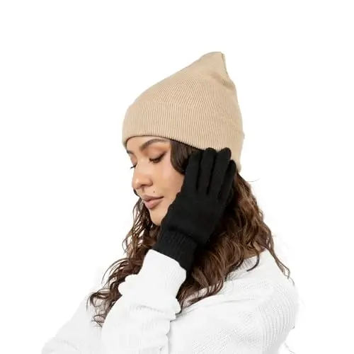 12 Pack Winter Beanie Hats for Men Women, Warm Cozy Knitted Cuffed Skull Cap, Wholesale - 6