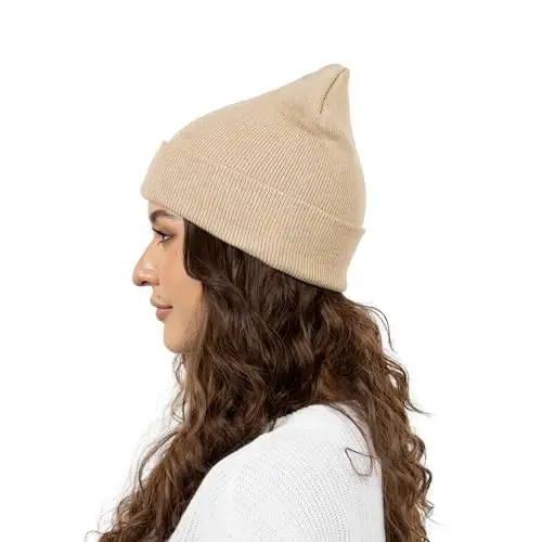 12 Pack Winter Beanie Hats for Men Women, Warm Cozy Knitted Cuffed Skull Cap, Wholesale - 7