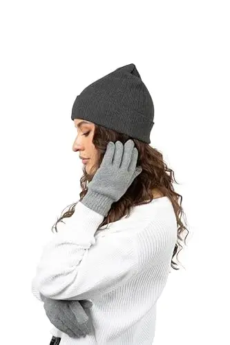 12 Pack Winter Beanie Hats for Men Women, Warm Cozy Knitted Cuffed Skull Cap, Wholesale - 6