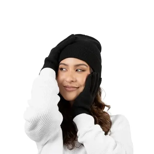 12 Pack Winter Beanie Hats for Men Women, Warm Cozy Knitted Cuffed Skull Cap, Wholesale - 7