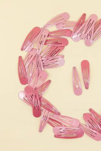 12'li Pembe Çıt Çıt Toka Seti-PEMBE - C&E DESIGN (1)