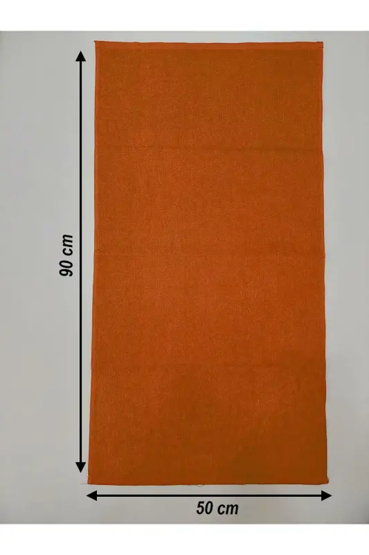 12'li Turuncu Kuaför Berber Havlusu 50x90 | Profesyonel Saç Kurutma Havlusu Ekonomik Set-Turuncu - 3