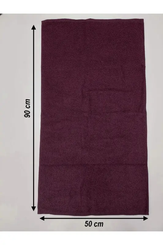 12'li Vişne Kuaför Berber Havlusu 50x90 | Profesyonel Saç Kurutma Havlusu Ekonomik Set - Bordo_1 - 3