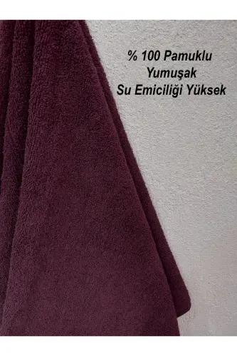 12'li Vişne Kuaför Berber Havlusu 50x90 | Profesyonel Saç Kurutma Havlusu Ekonomik Set - Bordo_1 - 4