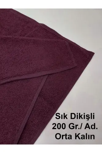 12'li Vişne Kuaför Berber Havlusu 50x90 | Profesyonel Saç Kurutma Havlusu Ekonomik Set - Bordo_1 - MEF COLLECTION (1)