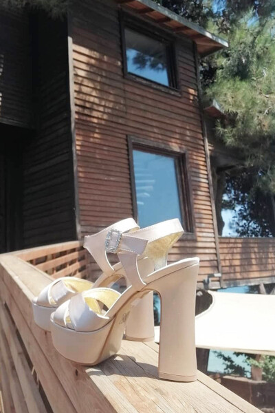 13 Cm Bridal Shoes with Running Guarantee - GELINLIK AYAKKABICIM (1)