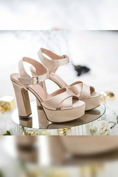 13 Cm Bridal Shoes with Running Guarantee - Modazone