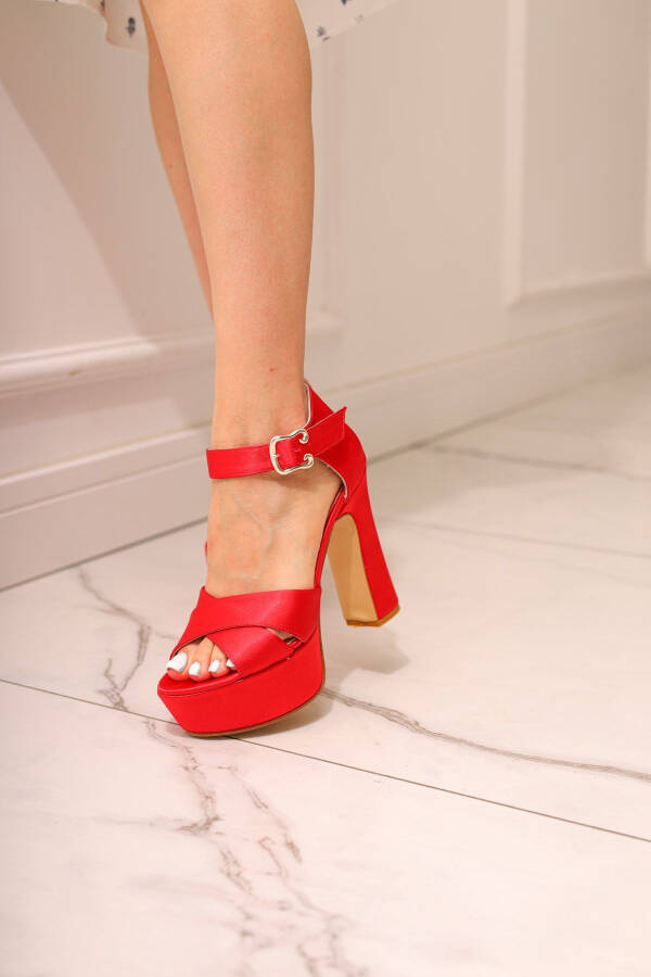 13 Cm Running Guaranteed Platform Heeled Elegant Dress Shoe - 3