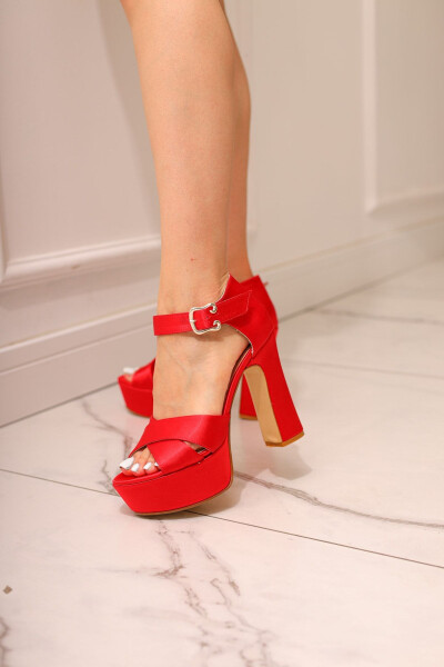 13 Cm Running Guaranteed Platform Heeled Elegant Dress Shoe - 6