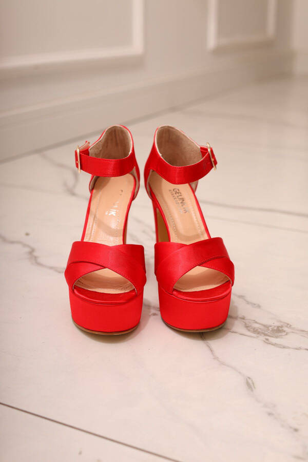 13 Cm Running Guaranteed Platform Heeled Elegant Dress Shoe - 8