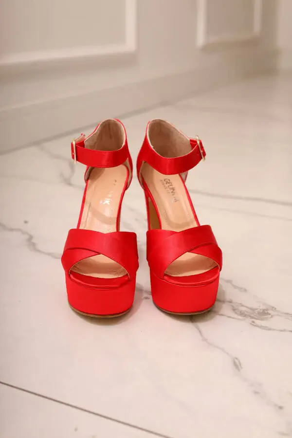 13 Cm Running Guaranteed Platform Heeled Elegant Dress Shoe - 8