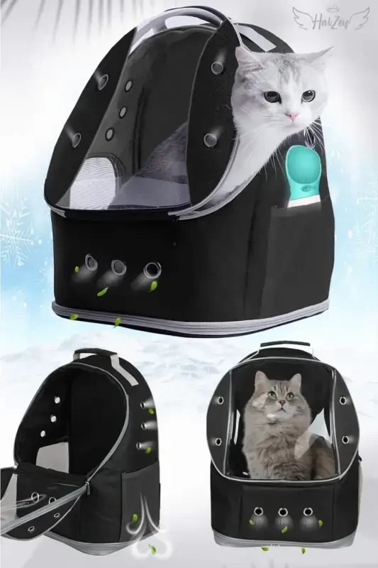 13 ta'naffus kanali bo'lgan katta hajmdagi 13 kg sig'imli to'shak bo'lishi mumkin bo'lgan mushuk tashish sumkasi - NORTHERN FASHION