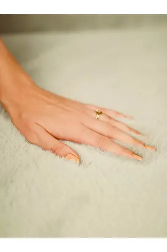 Seria Hali Post Peluş Halı Krem Kaymaz Taban Makinede Yikanir - Bej - 2