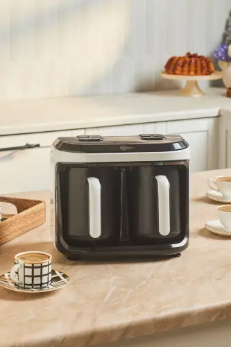 Hatır Hüp Düet Aroma İkili Türk Kahve Makinesi Beyaz 10 Fincan Kapasiteli - Beyaz 