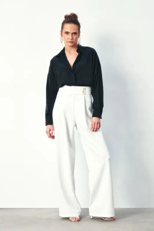 1387-2026 Qora Ayollar Zanjirli Naqshli Sholash Ko'ylak - QORA - 5