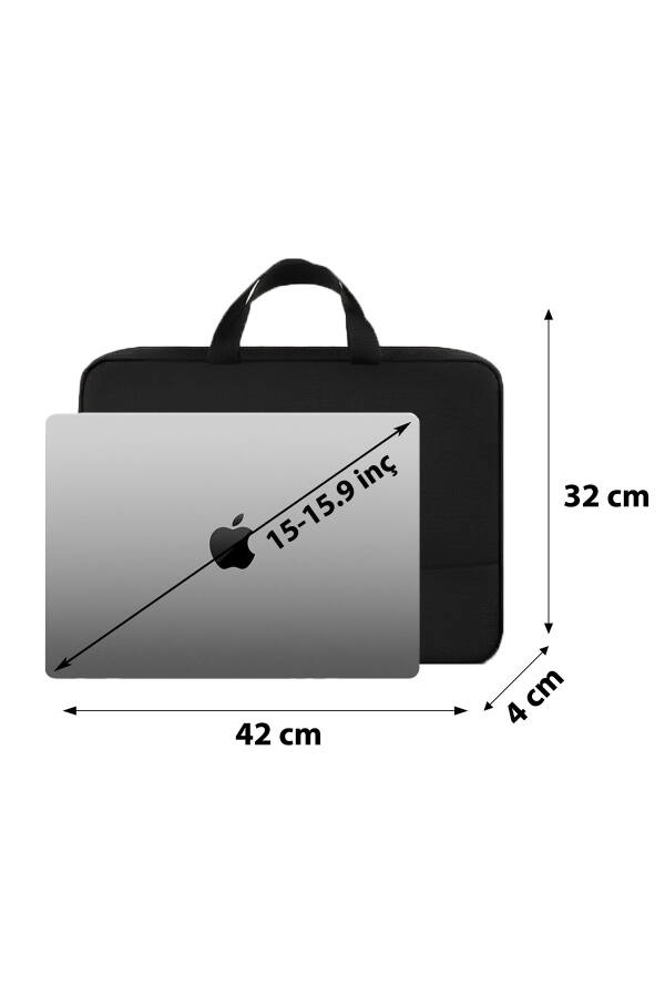 14-15.6-16.1-16.9 Inch Organizer Black Unisex Hand, Shoulder, Computer, Notebook, Laptop Bag - 8