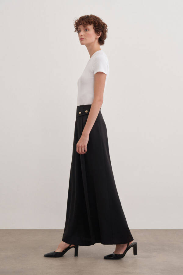 14125111 Buttoned Trousers Skirt - 2