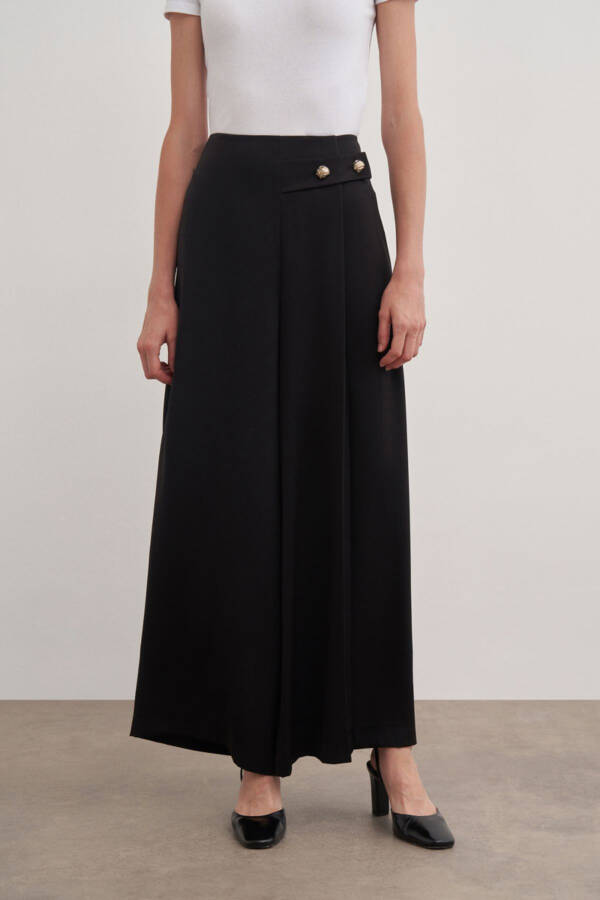 14125111 Buttoned Trousers Skirt - 4
