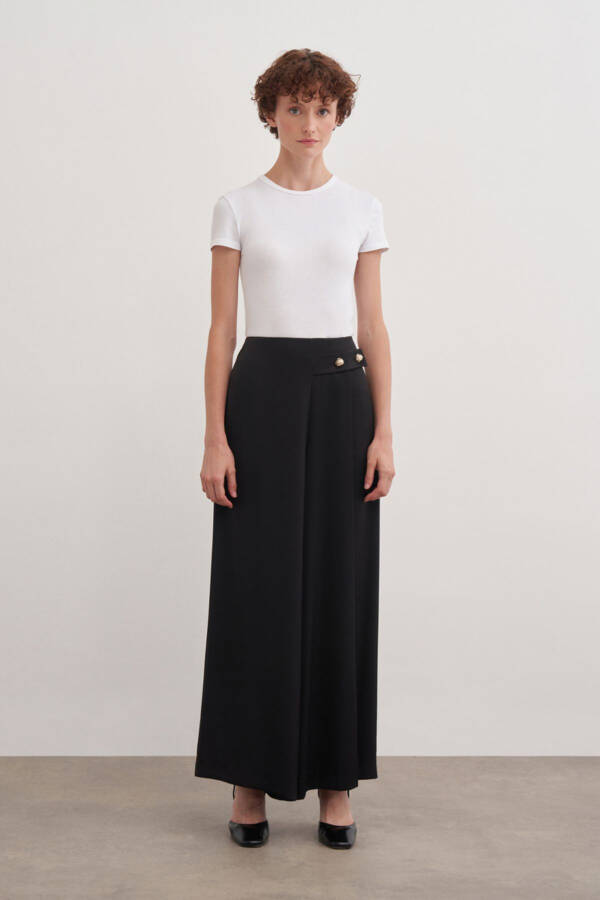 14125111 Buttoned Trousers Skirt - 1