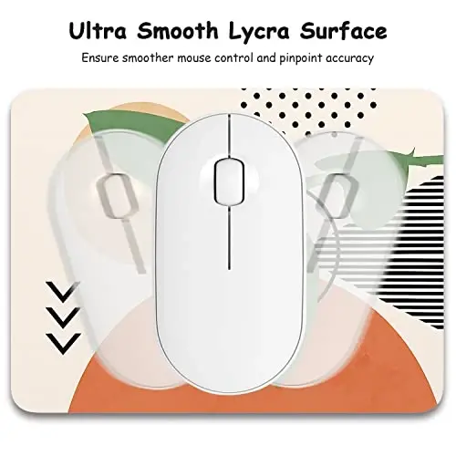 Dapesuom Small Mouse Pad, 6 x 8 Inch Thick Rubber Premium-Textured Non-Slip Portable & Washable Mini Mouse Mat for Women Men Wireless Laptops Keyboard Tray Gaming Office Travel, Abstract Painting - 10