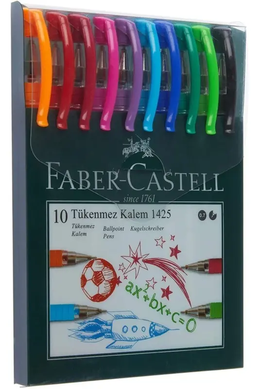 1425 Ballpoint Pen 10 Color Set - 1