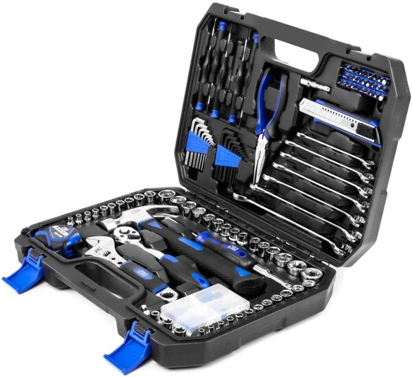 148-Piece Hand Tool Set, PROSTORMER Mixed Socket Wrench Household/Auto Repair Tool Kit with Toolbox Storage Case for Mechanical Repair, DIY, Home Maintenance - 1