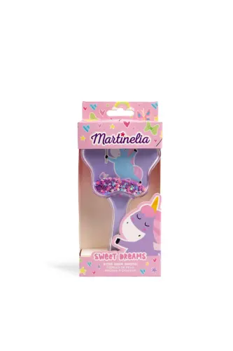 İçi Pırıltılı Kız Çocuk Unicorn Saç Fırçası - Mor 