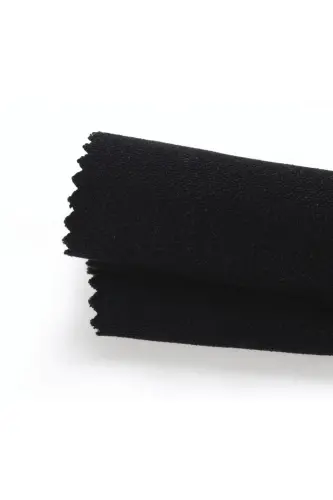 Kadife Dokulu Ekstrafor Büzgülü Panter Siyahı Yüksek Kalite Fon Perde Tek Kanat - Panter Siyahı - 3