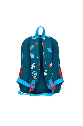 Kids Civit Kırmızı Uzay Desenli 3’lü Okul Çanta Seti SET0123116 - Çivit Mavisi - 4