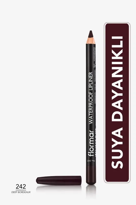 Waterproof Lipliner - Suya Dayanıklı Dudak Kalemi No: 242 Deep Bordeaux 1.14 g 8690604567577 - 242 DEEP BORDEAUX - 1