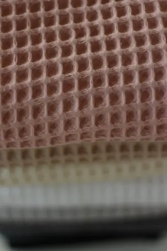 Waffle Bebek Battaniyesi %100 Pamuk - 75x80 Cm - Kundak , Havlu Ve Çok Amaçlı Kullanım - Pudra - Pudra - 8