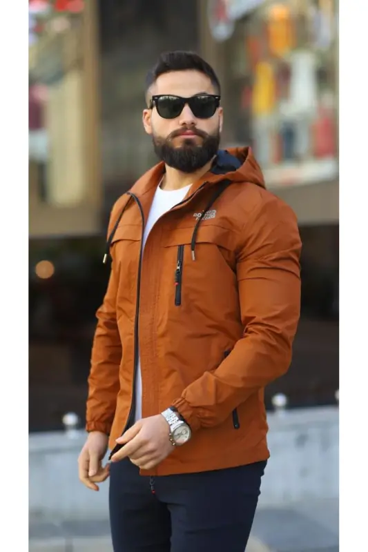 Mevsimlik Erkek Mont - taba - 5