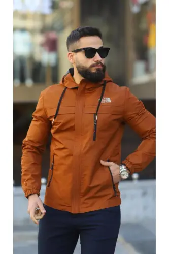 Mevsimlik Erkek Mont - taba 