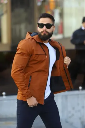 Mevsimlik Erkek Mont - taba - 3