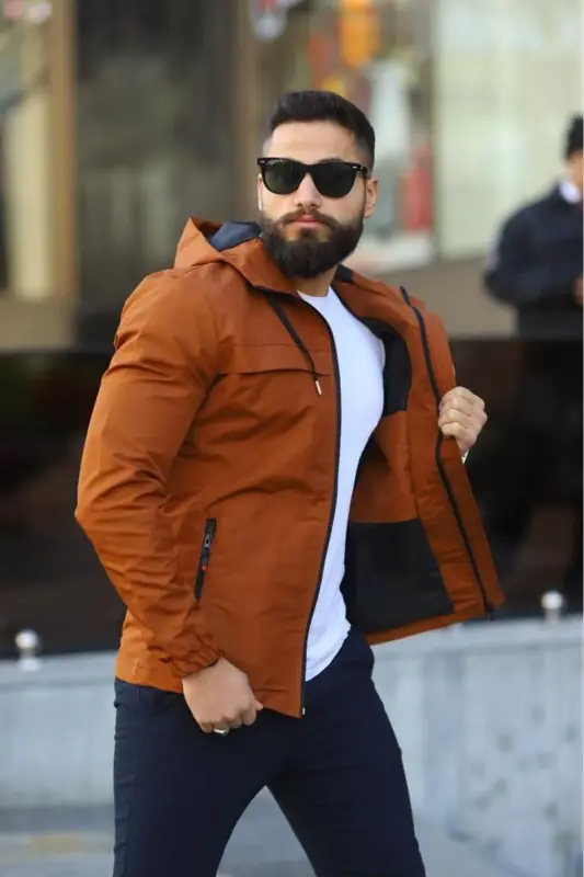 Mevsimlik Erkek Mont - taba - 3