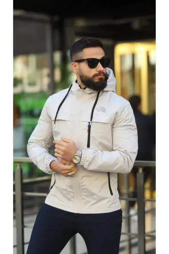 MEVSİMLİK ERKEK MONT - BEJ 