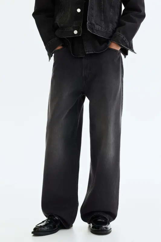 Baggy Jeans - Siyah - 2