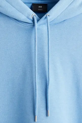 Loose Fit Kapüşonlu Üst - Açık mavi - 6