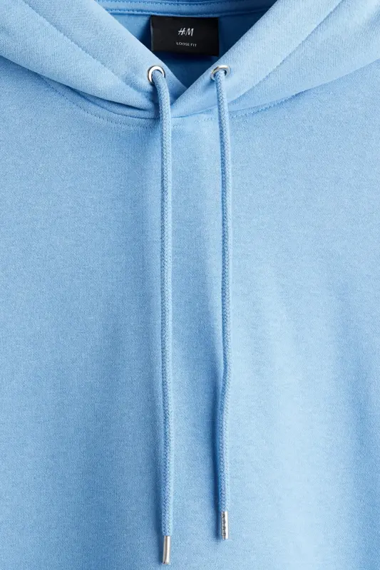 Loose Fit Kapüşonlu Üst - Açık mavi - 6