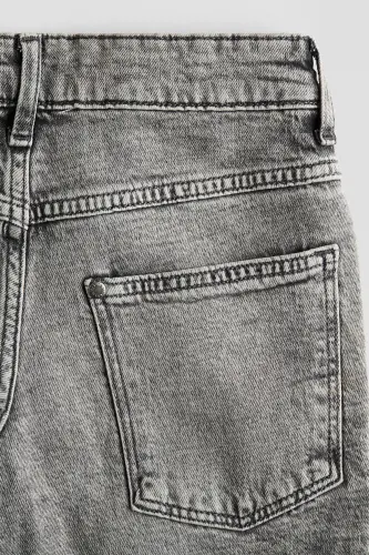 Relaxed Tapered Fit Jeans - Kot grisi - 2