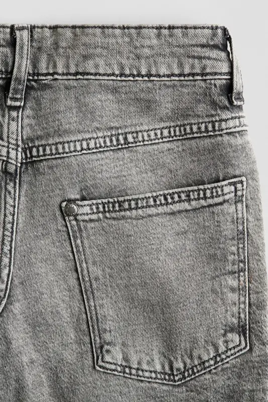Relaxed Tapered Fit Jeans - Kot grisi - 2
