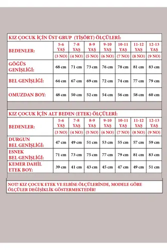 Kız Çocuk Siyah Fiyonk Detay Tişört Siyah Puantiyeli Etek Takım 23 Nisan 29 Ekim Gösteri Kıyafeti - Siyah Siyah4 - GENEL MARKALAR (1)