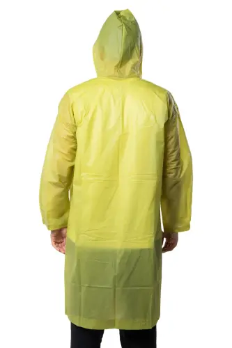 Kadın Erkek Yağmurluk Kapüşonlu Çıtçıtlı Eva Haki Yağmurluk BYMMRC881R06 - Haki - 5